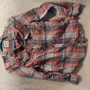 Plaid cotton button down